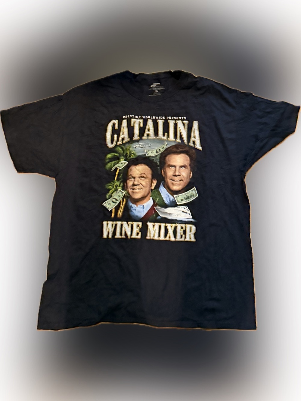Step Brothers Catalina Wine Mixer Graphic Tee - Black XL - Picture 1 of 3